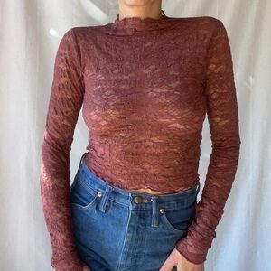 Elegant Lace Long Sleeve Top